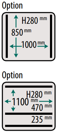 VA1100 Sealing options