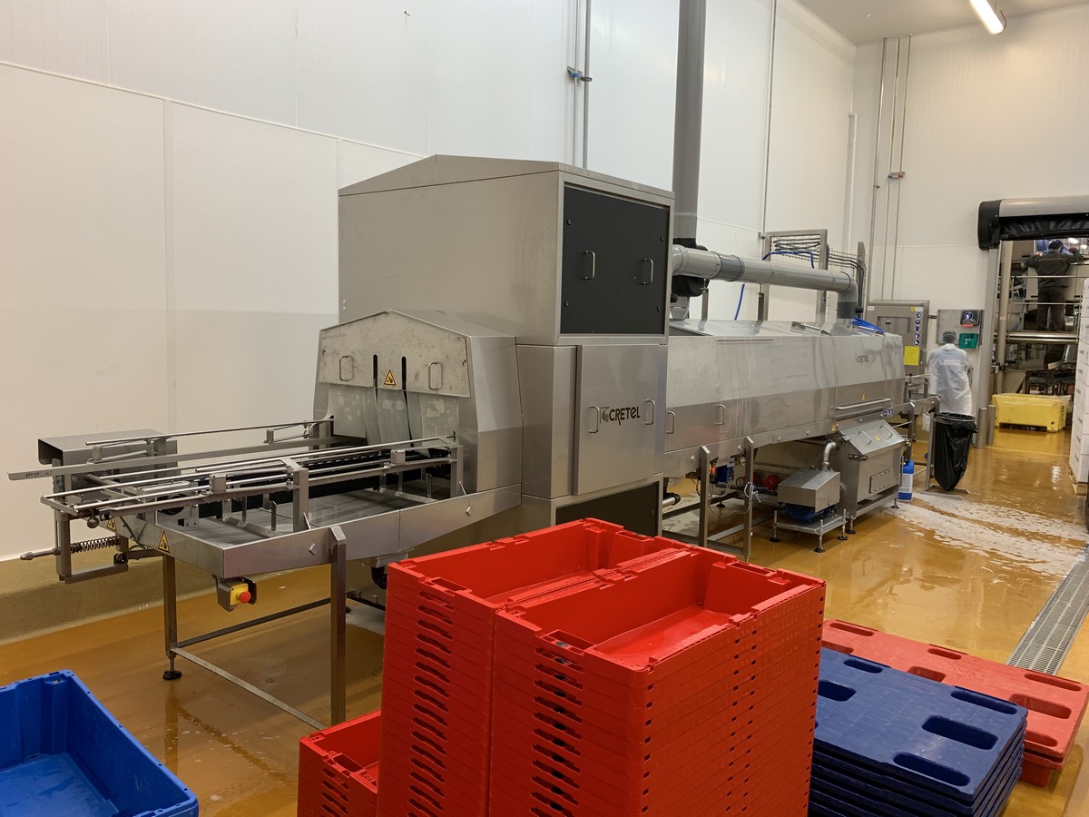 Cretel crate washer fish industry